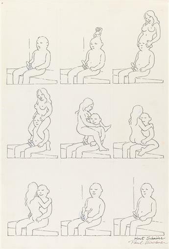 (CARTOON.)  KURT SCHNURR. Untitled erotic cartoon.